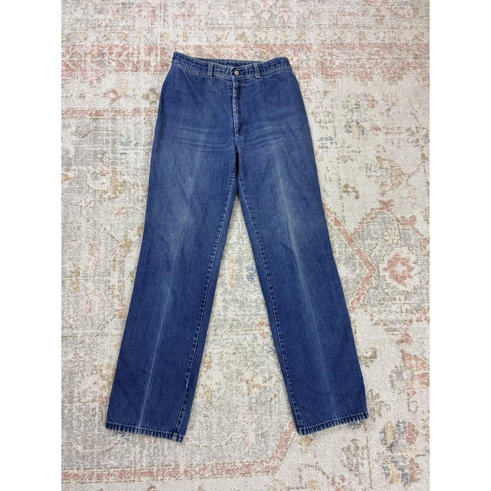 80s Over The Top By IC Isaacs High Waist Straight Leg Embroidered Jeans 14